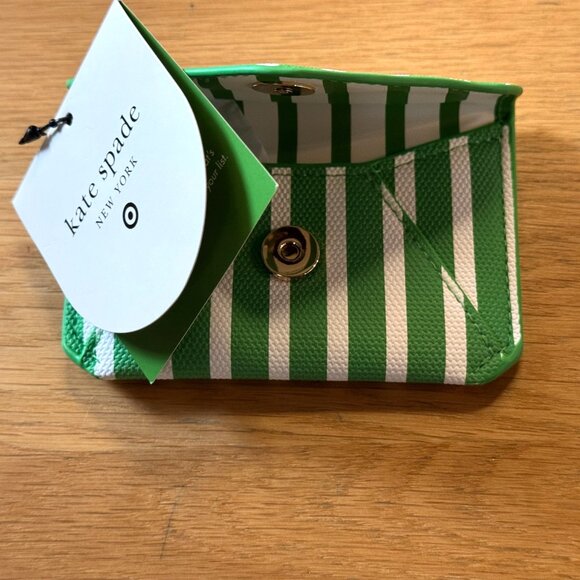 Stripe Envelope Card Case - kate spade new york x Target, Green/White - Picture 9 of 9